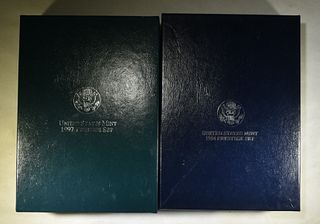 1994 & 1997 PRESTIGE PROOF SETS IN BOX W/COA