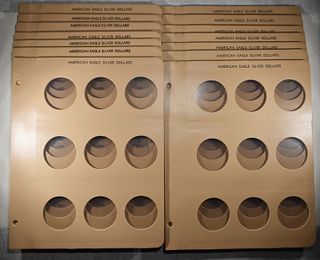 15 AMERICAN SILVER EAGLE DANSCO REFILL PAGES