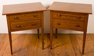 Late 19th Century Walnut Stands, Two (2)