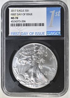 2017 ASE FIRST DAY OF ISSUE NGC MS 70