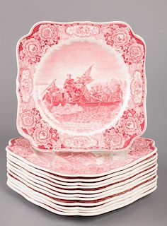 Crown Ducal Washington Memorial Plates, (12)