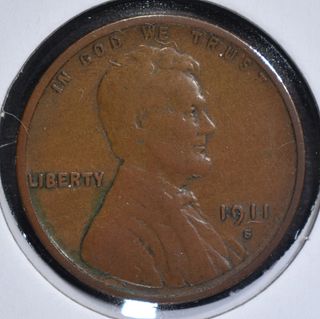 1911-S LINCOLN WHEAT CENT VBD VG