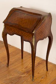 Louis XV Style Parquetry Top Lady's Desk