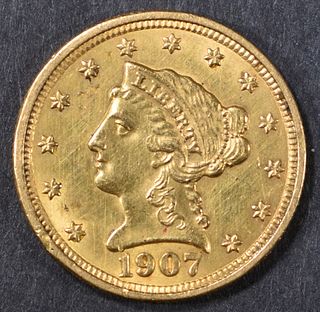 1907 $2.5 GOLD LIBERTY BU