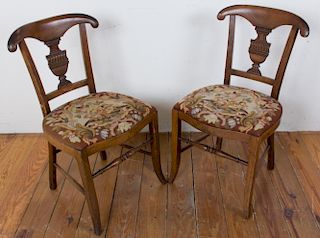 Early 20th Century Kohn & Mundus Chairs, Pair