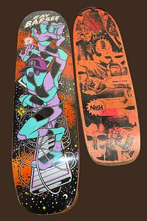 2 Skateboards New RAY BARBEE ELEMENT & 1986 NASH NIGHTMARE 