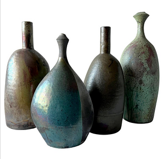  Tom Tomas Collins California Studio Stoneware Pottery Bottle Vase Collection