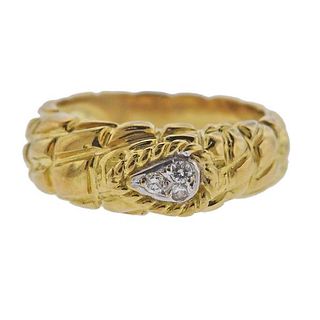 Cassis 18k Gold Diamond Half Band Ring