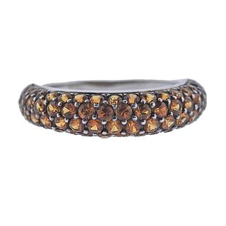 Adler 18k Gold Orange Sapphire Ring