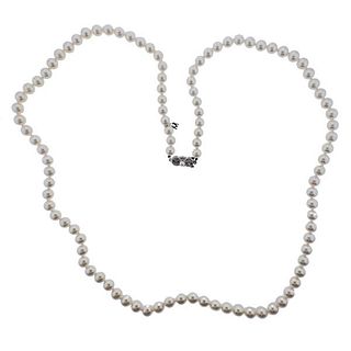 Mikimoto Classic 18k Gold Pearl Necklace