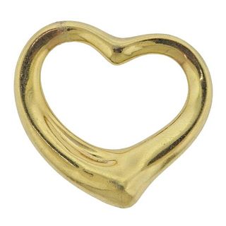 Tiffany &amp; Co Peretti 18k Gold Open Heart Pendant