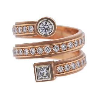 Sam Lehr 18k Gold Diamond Ring