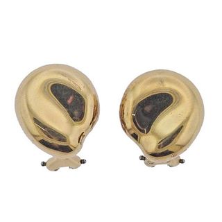 Tiffany &amp; Co Peretti 18k Gold Bean Earrings 