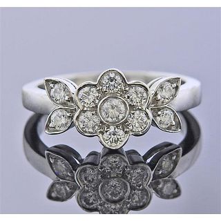 Tiffany &amp; Co Platinum Diamond Blossom Flower Ring