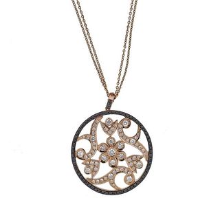 Rabat 18k Gold Diamond Pendant Necklace 