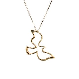 Tiffany &amp; Co Paloma Picasso 18k Gold Bird Pendant Necklace
