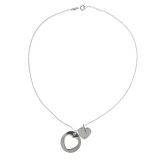 Tiffany &amp; Co Peretti Silver Heart Pendant Necklace