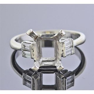 Mayors 18k Gold Diamond Engagement Ring Mounting