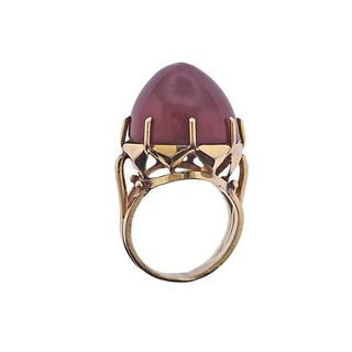 Vintage 14k Gold Carnelian Ring