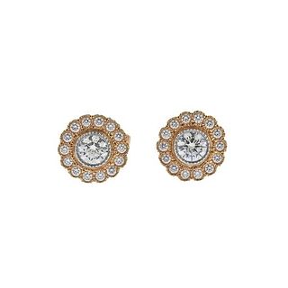 Tiffany &amp; Co Enchant Platinum 18k Gold Diamond Earrings
