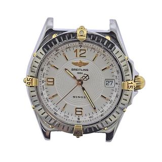 Breitling Wings Automatic 18k Gold Steel Watch B10050