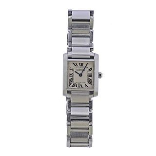 Cartier Tank Francaise Steel Watch 2384