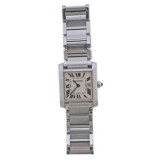 Cartier Tank Francaise Steel Watch 2465
