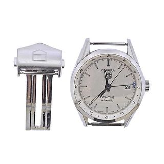 Tag Heuer Carrera Twin Time Automatic Watch WV2116 0