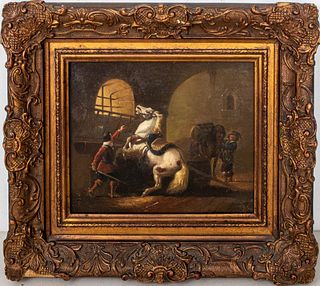 Signed Philips Wouwerman Oil on Canvas, 17th c