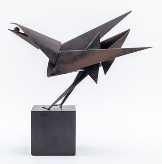 William Bowie Attr Brutalist Bird Sculpture