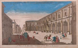 G. Zocchi Hand-Colored Engraving "A View of..."