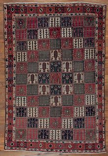 Antique Bakhtiari 9'10" x 10'5" Wool Rug