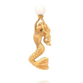 Pearl and 14K Pendant