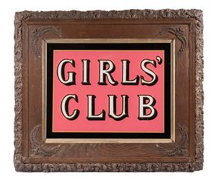 "GIRLS' CLUB" SIGN