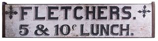 DOUBLE-SIDED EXTERIOR LUNCH ROOM ADVERTISING SIGN