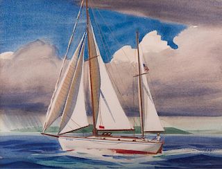 Nautical Watercolor, Framed