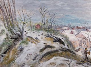 Robert A. Willer Oil on Canvas Landscape