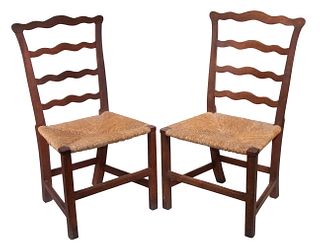 PR CHIPPENDALE RIBBON BACK CHAIRS