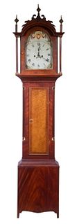 NEW HAMPSHIRE FINE INLAID TALL CLOCK, CIRCA 1815