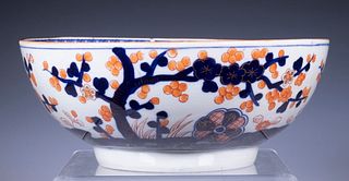 CHINESE EXPORT PORCELAIN PUNCH BOWL