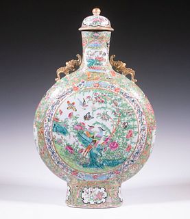 CHINESE EXPORT PORCELAIN MOON FLASK