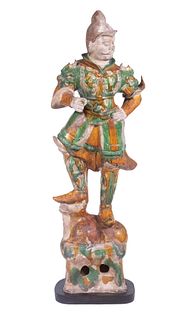 CHINESE TANG DYNASTY TOMB GUARDIAN FIGURE