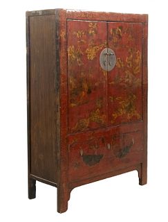 19TH C. CHINESE ROBE CABINET