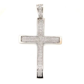 10k Diamond Cross Pendant