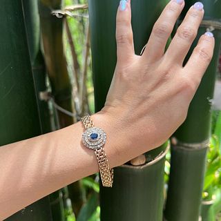 18k Sapphire Diamond BraceletÂ 