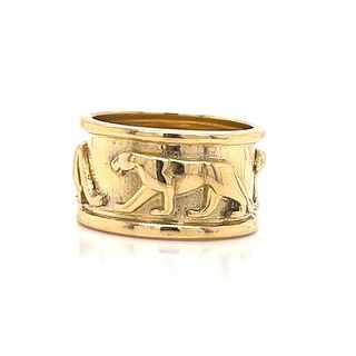 18k Cartier Style Panther Ring