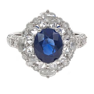 18k Sapphire DiamondÂ  Ring