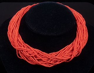 ITALIAN RED CORAL NECKLACE