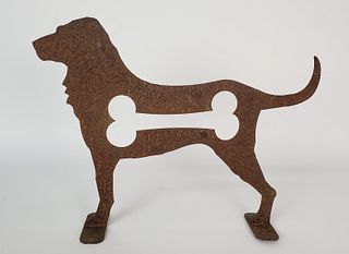 Dale Rogers, "Tabletop American Dog", Figural Steel Labrador Sculpture