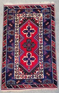 Vintage Persian Tribal Rug Oriental Wool Carpet